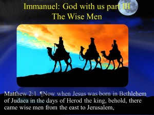 3 The incarnation III the Wise men
